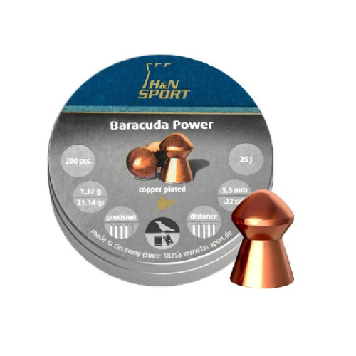 Śrut diabolo H&N Baracuda Power 5.5mm 200 szt.