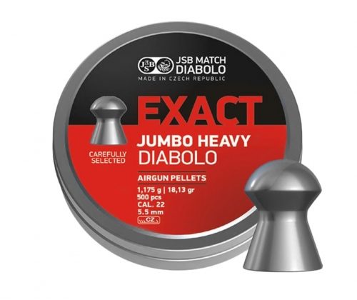 Śrut diabolo JSB Exact Jumbo Heavy 5,53 mm 500 szt.        Kod: 061-057
