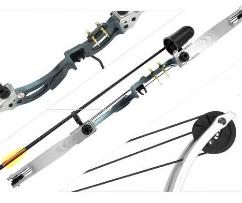 Łuk bloczkowy dla dzieci i młodzieży Poe Lang Kirupira 15-20 lb 34,5″ srebny         Kod: 076-140