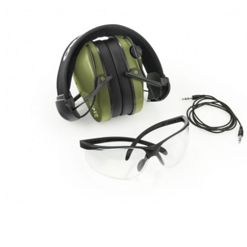 Słuchawki RealHunter Active PRO oliwkowe + okulary       Kod: 258-022