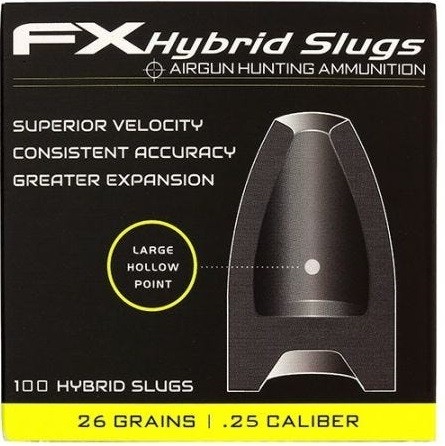 Airgun Slugs FX Hybrid 6.35mm. 26.3 grain