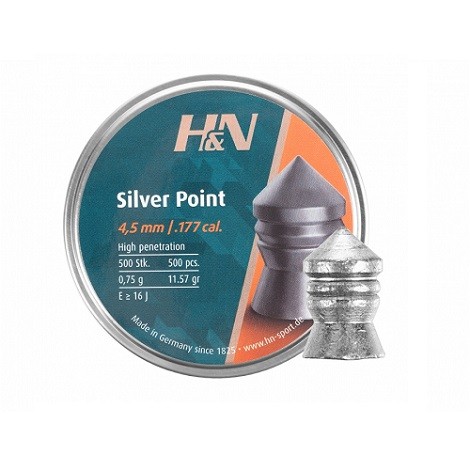 Śrut diabolo H&N Silver Point 4,5 mm 500 szt.