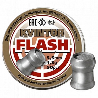 Śrut diabolo Kvintor Flash 5,5 mm. 50 szt. – pirotechniczny