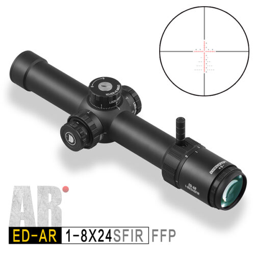 Luneta celownicza DiscoveryOpt ED-AR 1-8×24 SFIR FFP + Montaż