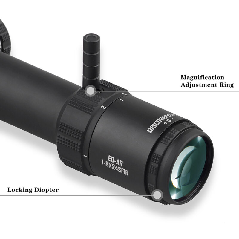 Luneta celownicza DiscoveryOpt ED-AR 1-8x24 SFIR FFP + Montaż - obrazek 7