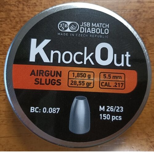 Śrut JSB Knock Out Slugs .217 / 5.5mm. 1.85g- 200szt