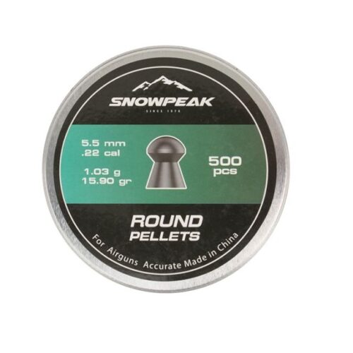 Śrut do wiatrówki Snowpeak 5,5mm. 1,03g.  – 500 szt.