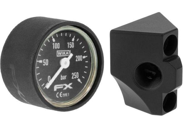 Uchwyt kątowy manometru FX Impact M3/M4/DRS z manometrem