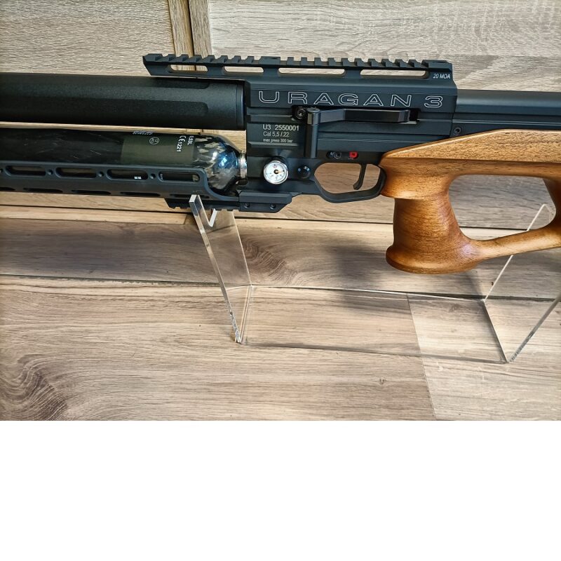 Wiatrówka PCP AIRGUN TECHNOLOGY URAGAN 3 - lufa 700mm.- Orzech - obrazek 4