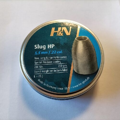 Śrut slug do wiatrówki H&N 5,5mm. HP 25 grain (.217)