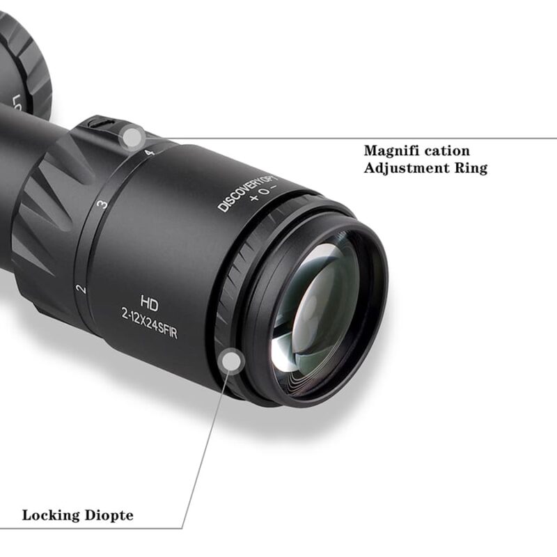 Luneta celownicza DiscoveryOpt HD 2-12X24SFIR FFP-MIL + Montaż - obrazek 9