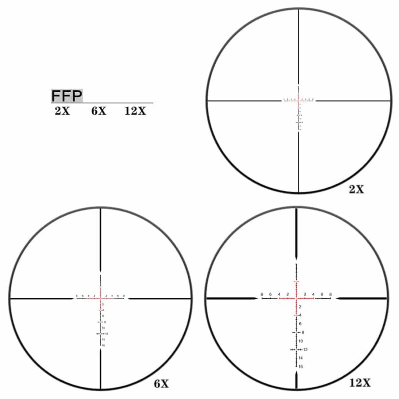 Luneta celownicza DiscoveryOpt HD 2-12X24SFIR FFP-MIL + Montaż - obrazek 5