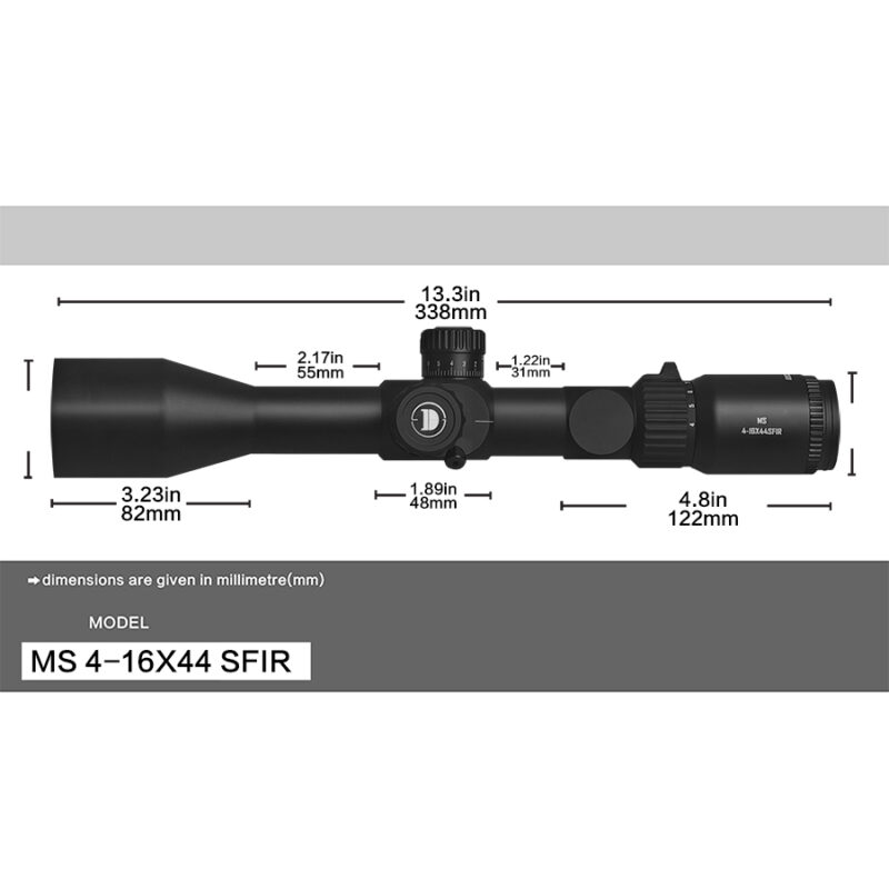 Luneta celownicza DiscoveryOpt MS 4-16x44 SF IR  + Montaż 30mm. - obrazek 5