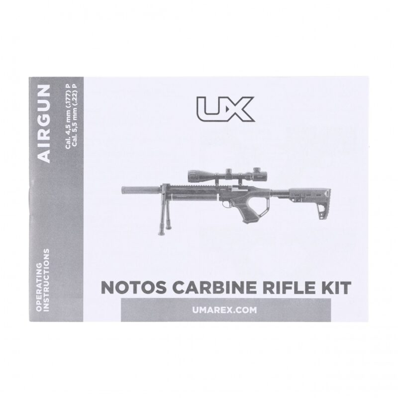 Wiatrówka PCP UX Notos Carbine Set - obrazek 4