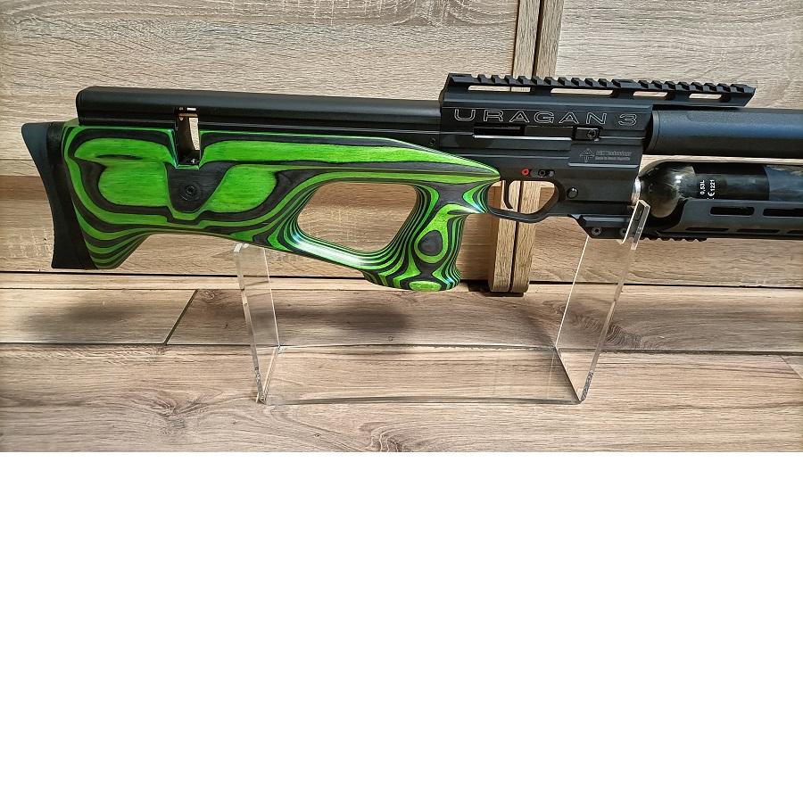 Wiatrówka PCP AIRGUN TECHNOLOGY URAGAN 3 - lufa 700mm.- Laminat Green - obrazek 2