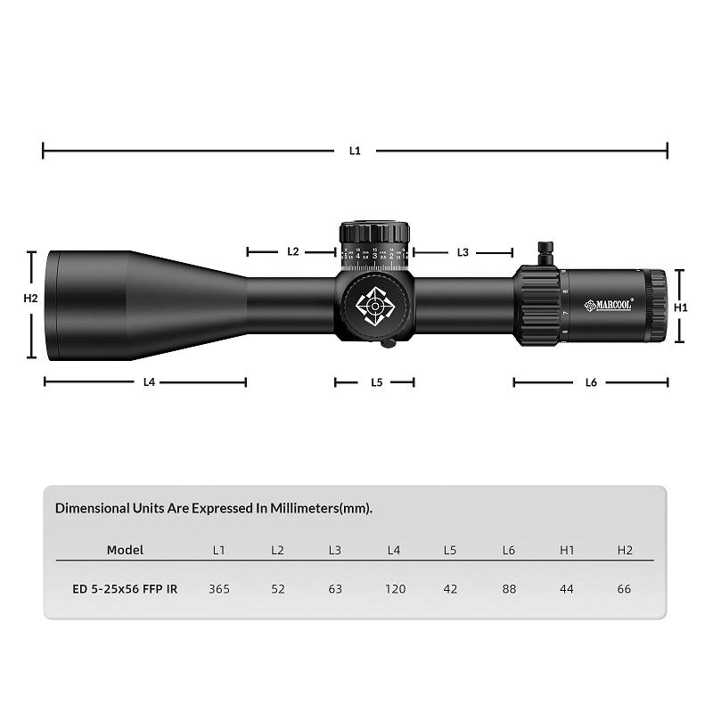 Luneta celownicza Marcool Stalker ED 5-25×56 FFP IR + montaż 34mm - obrazek 4
