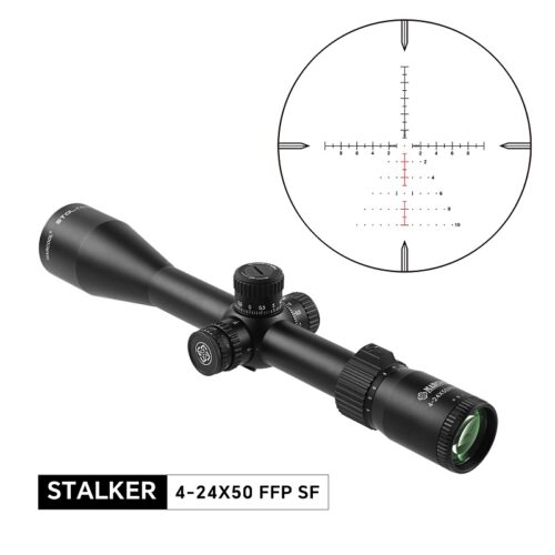 Luneta celownicza Marcool STALKER 4-24×50 FFP + montaż 30mm