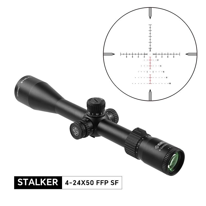 Luneta celownicza Marcool STALKER 4-24×50 FFP + montaż 30mm