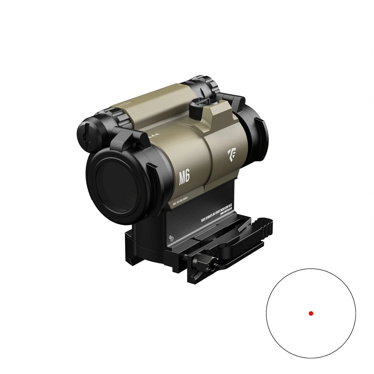 Celownik kolimatorowy T-EAGLE M6 High - TAN - obrazek 7
