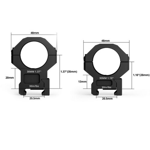 Montaż lunety Marcool 30mm. – średni