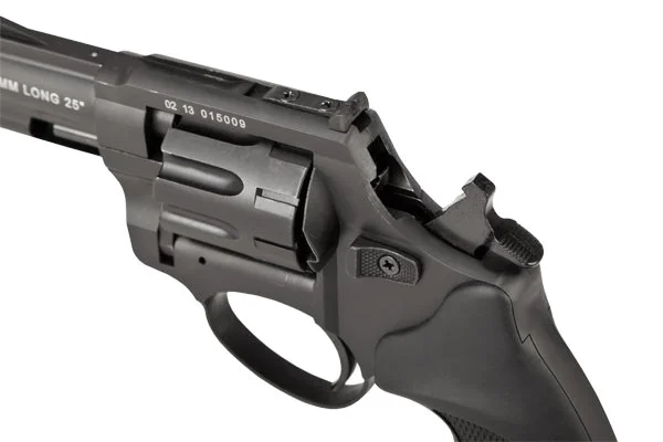 Rewolwer hukowy alarmowo sygnałowy ZORAKI R1-K6L BAS lufa 2,5" kal. .22 Long czarny - obrazek 4