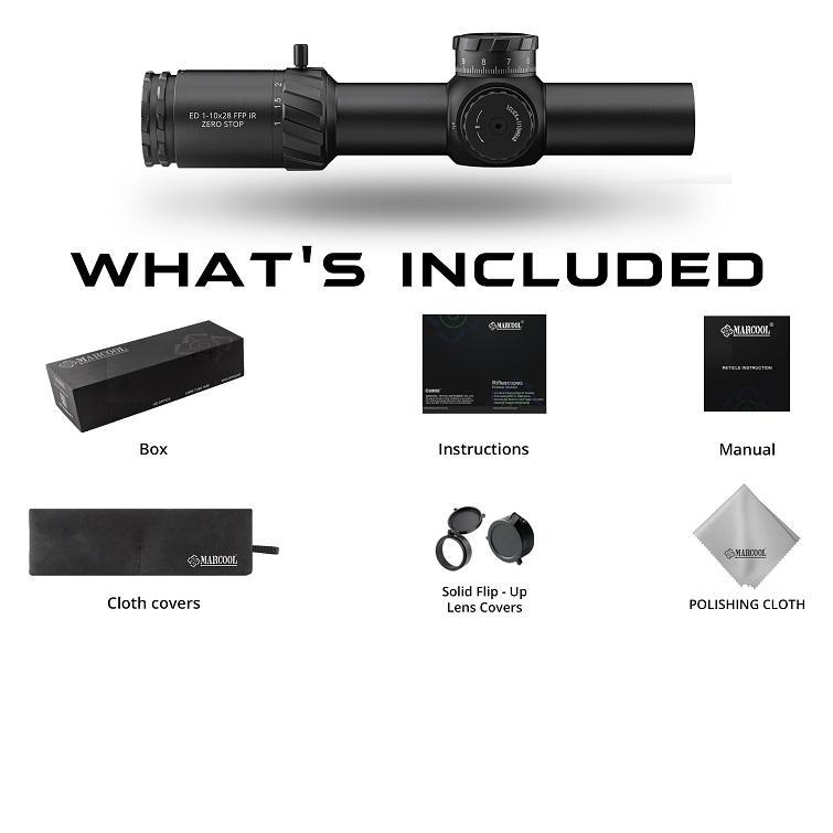 Luneta biegowa Marcool Stalker ED 1-10×28 FFP IR ZERO STOP +montaż 34mm - obrazek 6