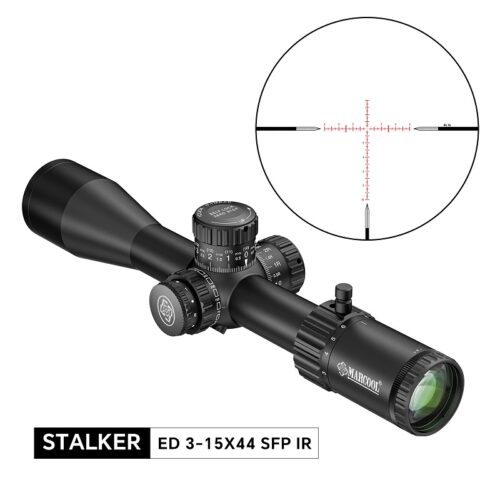 Luneta celownicza Marcool Optics STALKER ED 3-15×44 SFP IR Zero Stop +montaż 30mm