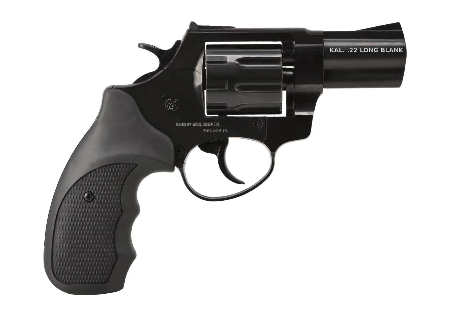 Rewolwer hukowy alarmowo sygnałowy ZORAKI R1-K6L BAS lufa 2,5" kal. .22 Long czarny - obrazek 2