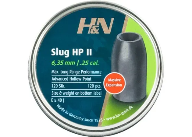 Śrut Slugs H&N 6.35 mm HP II 32 grain (.249 )