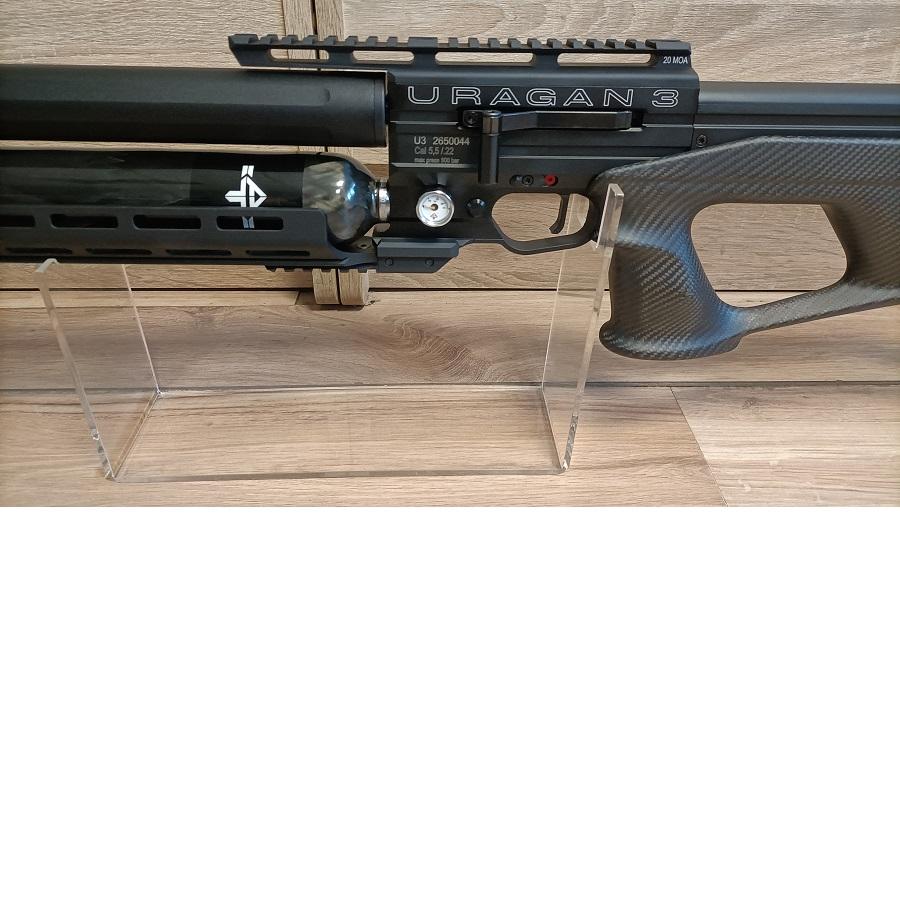 Wiatrówka PCP AIRGUN TECHNOLOGY URAGAN 3 - lufa 700mm. osada Carbon - obrazek 2