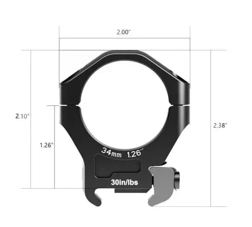 Montaż lunety Arken Halo 22mm / 34mm średni